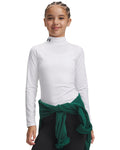ColdGear® Girls' Mock Long Sleeve - White