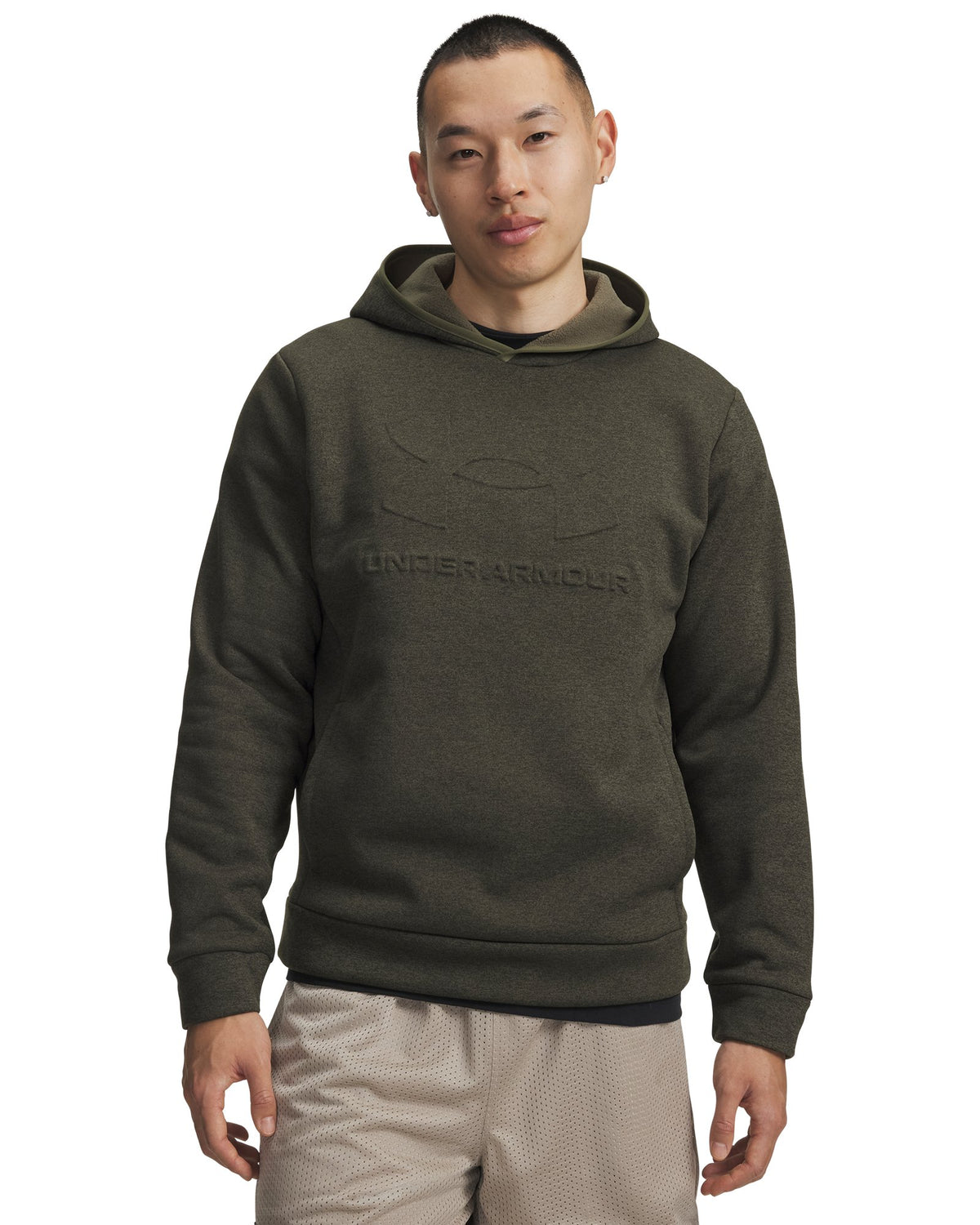 Armour Fleece® Twist Emboss Men's Hoodie - Green