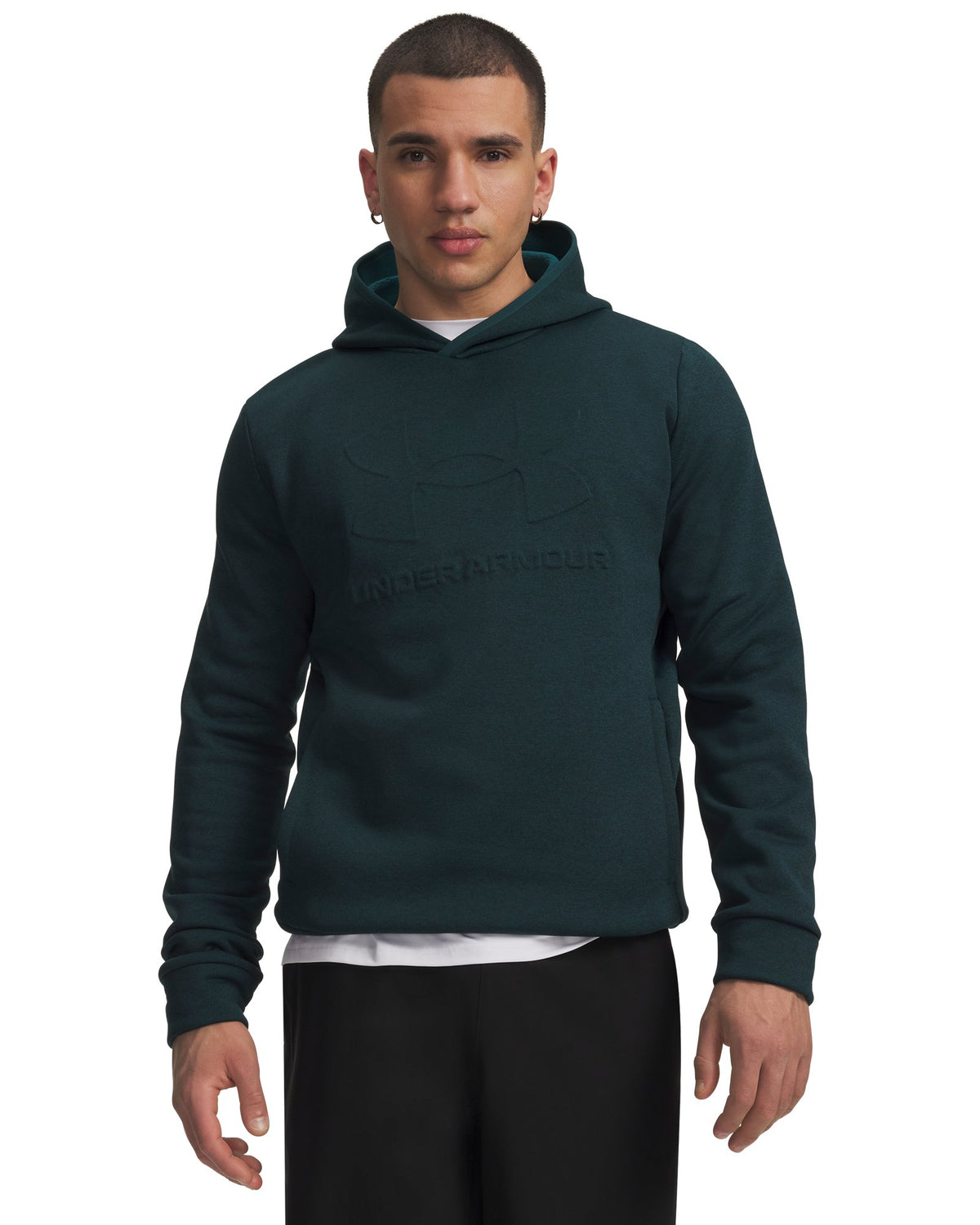 Armour Fleece® Twist Emboss Men's Hoodie - Green