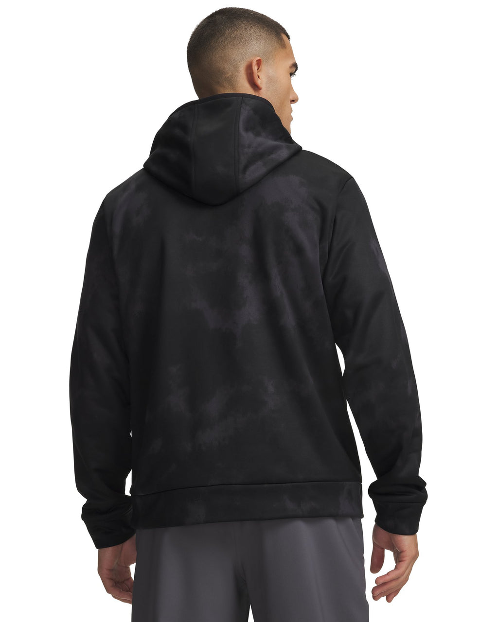 Armour Fleece® Print Emboss Men's Hoodie - Black