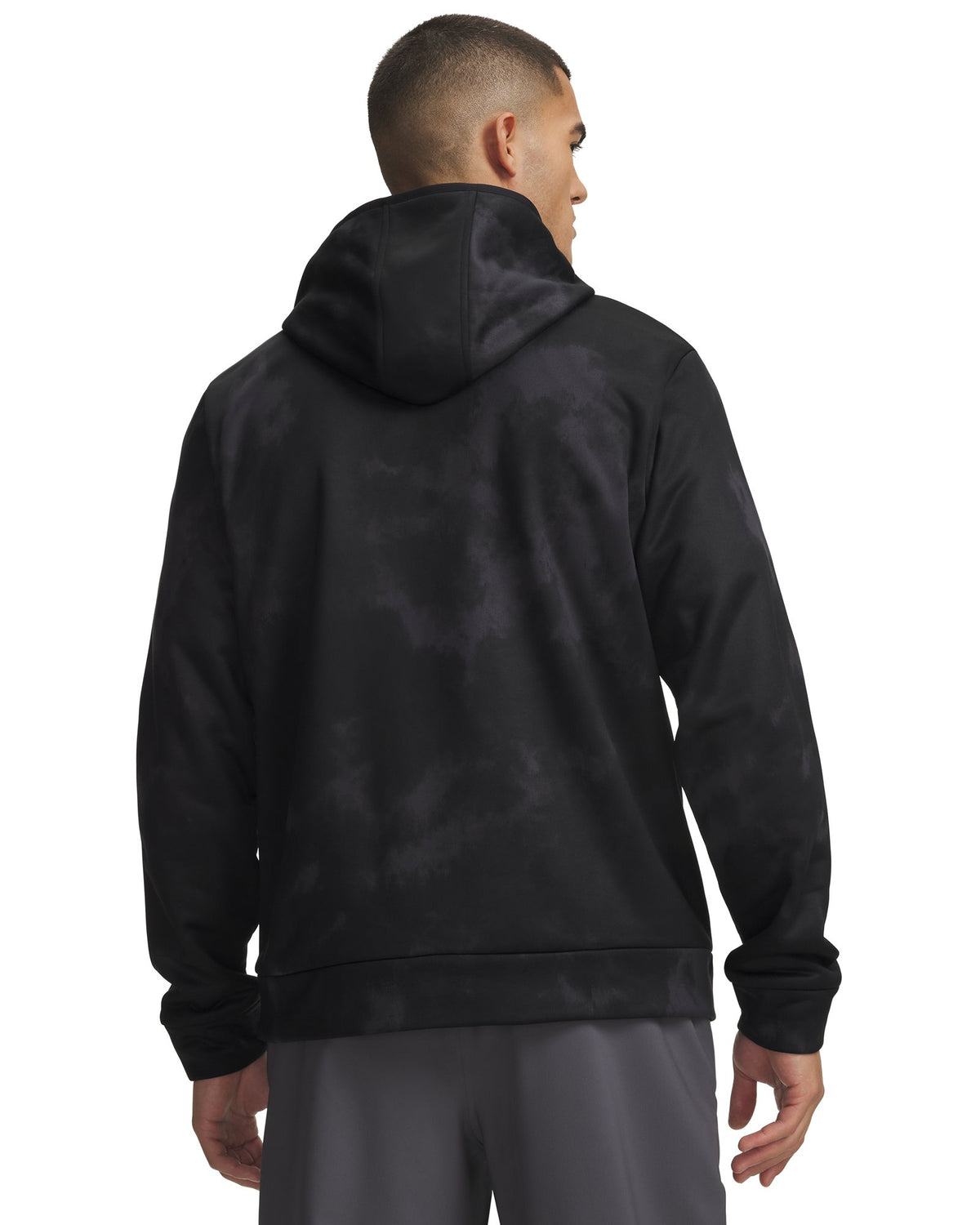 Armour Fleece® Print Emboss Men's Hoodie - Black