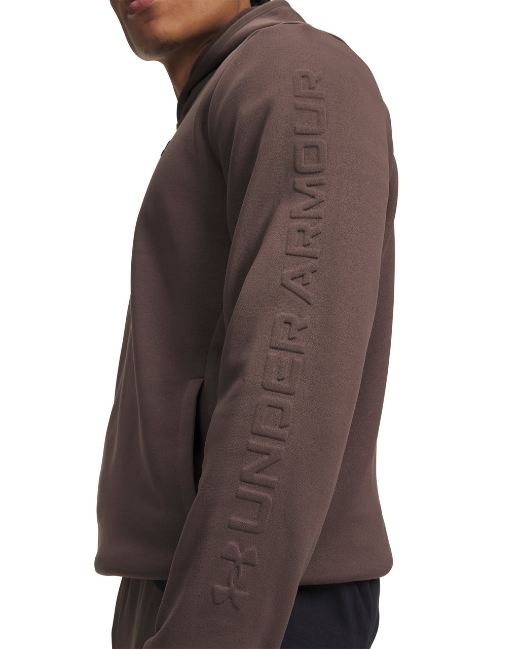 Armour Fleece® Wordmark Emboss Men's Hoodie - Brown