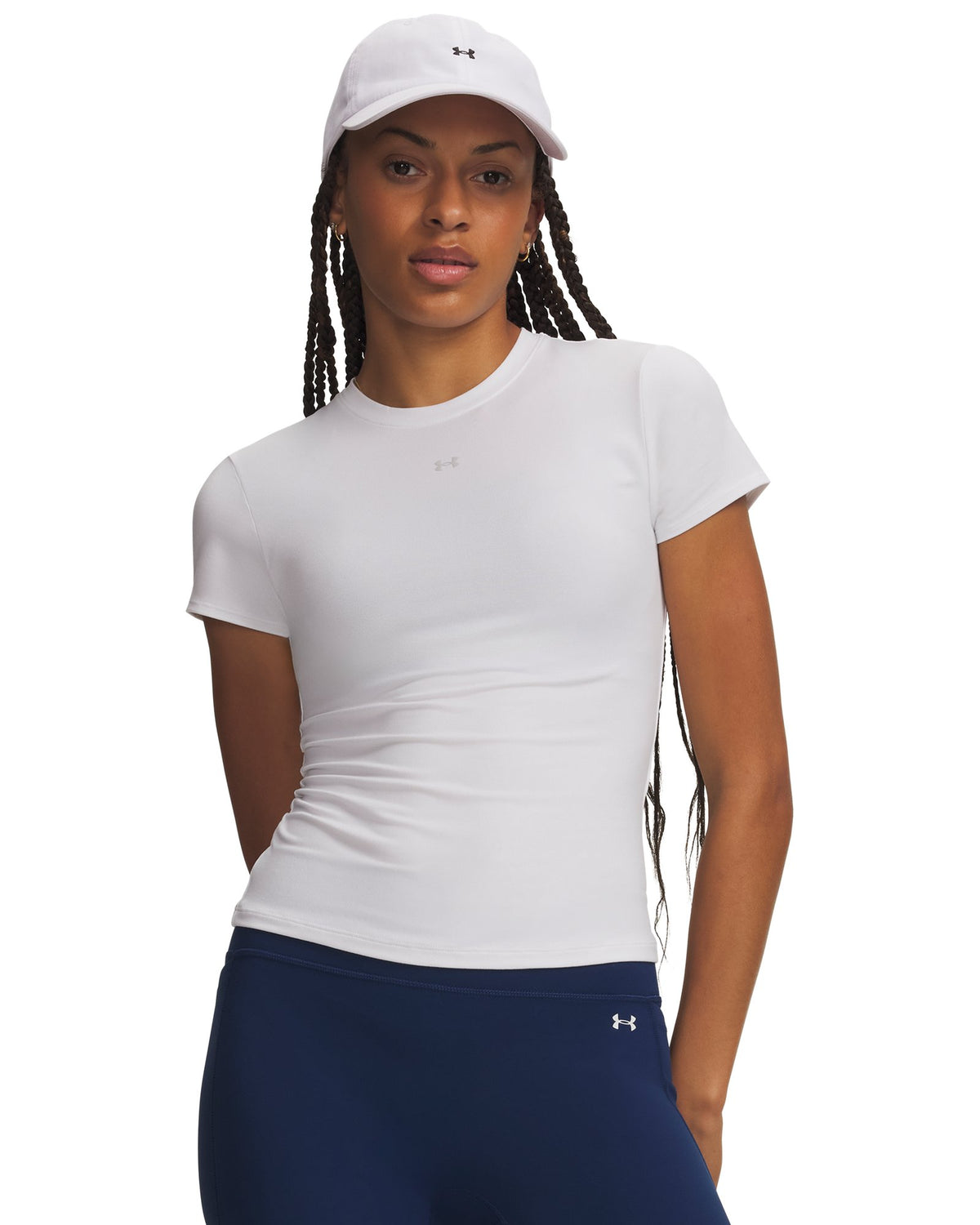 UA Motion Fitted Women's Short Sleeve - White