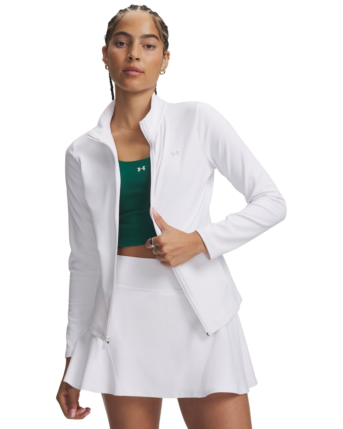 UA Motion Women's Full Zip - White