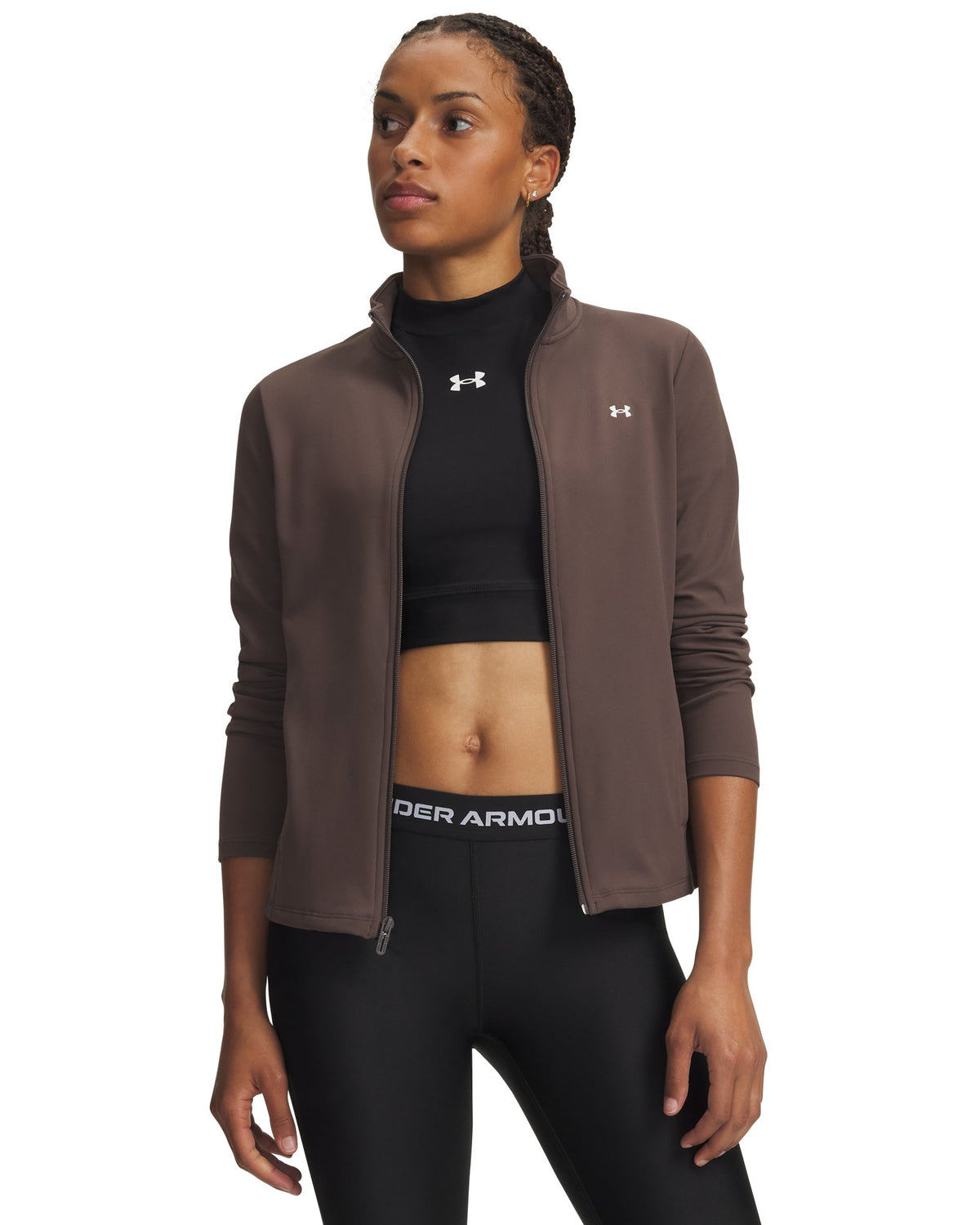UA Motion Women's Full Zip - Brown