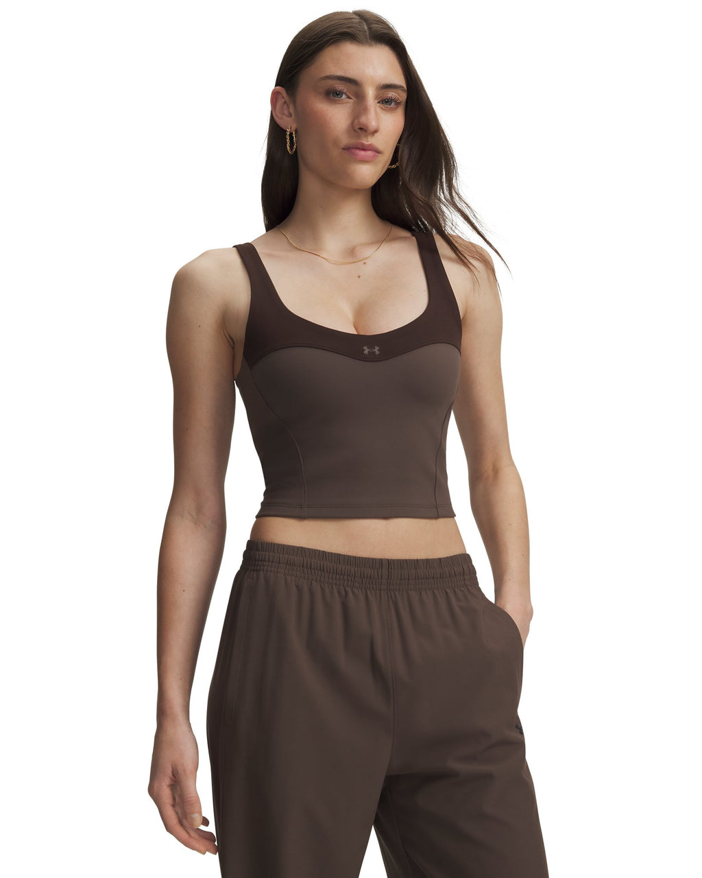 UA Motion Colorblock Women's Tank - Brown