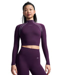 UA Motion Mock Women's Long Sleeve - Purple