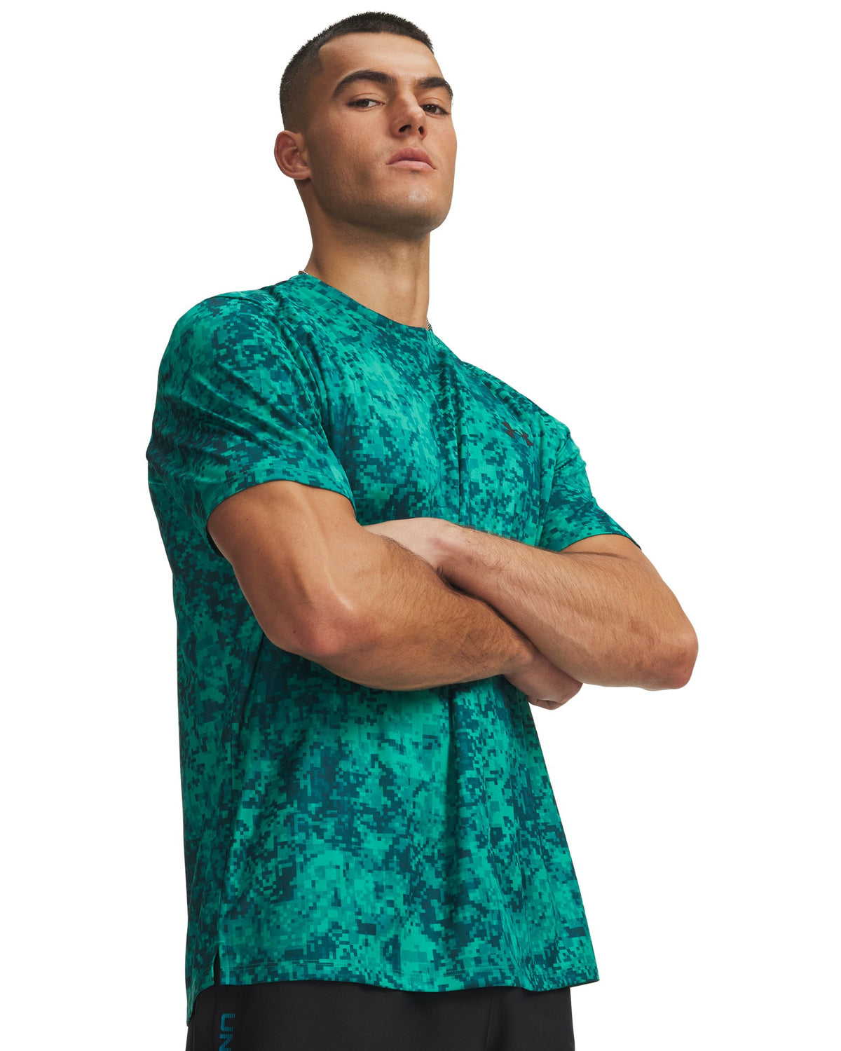 UA Tech™ Printed Men's Short Sleeve - Green