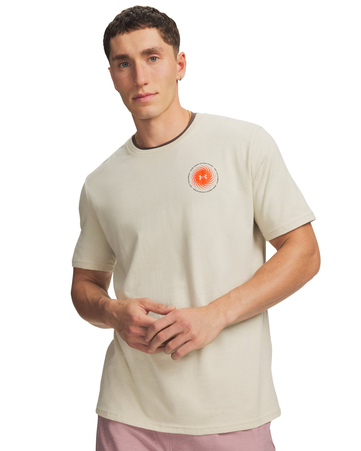 UA Defy The Elements Men's Short Sleeve - Brown