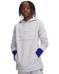 Armour Fleece® Embossed Boys' Hoodie - Gray