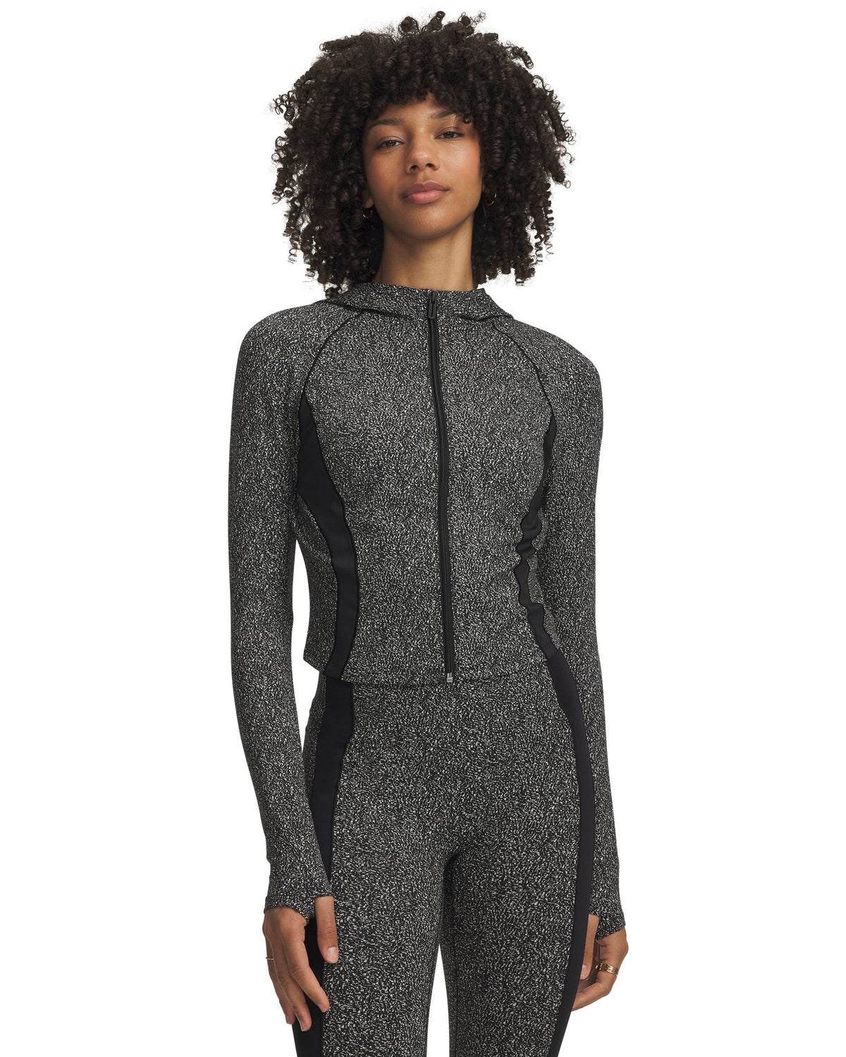 UA Vanish Elite Jacquard Women's Full Zip - Black