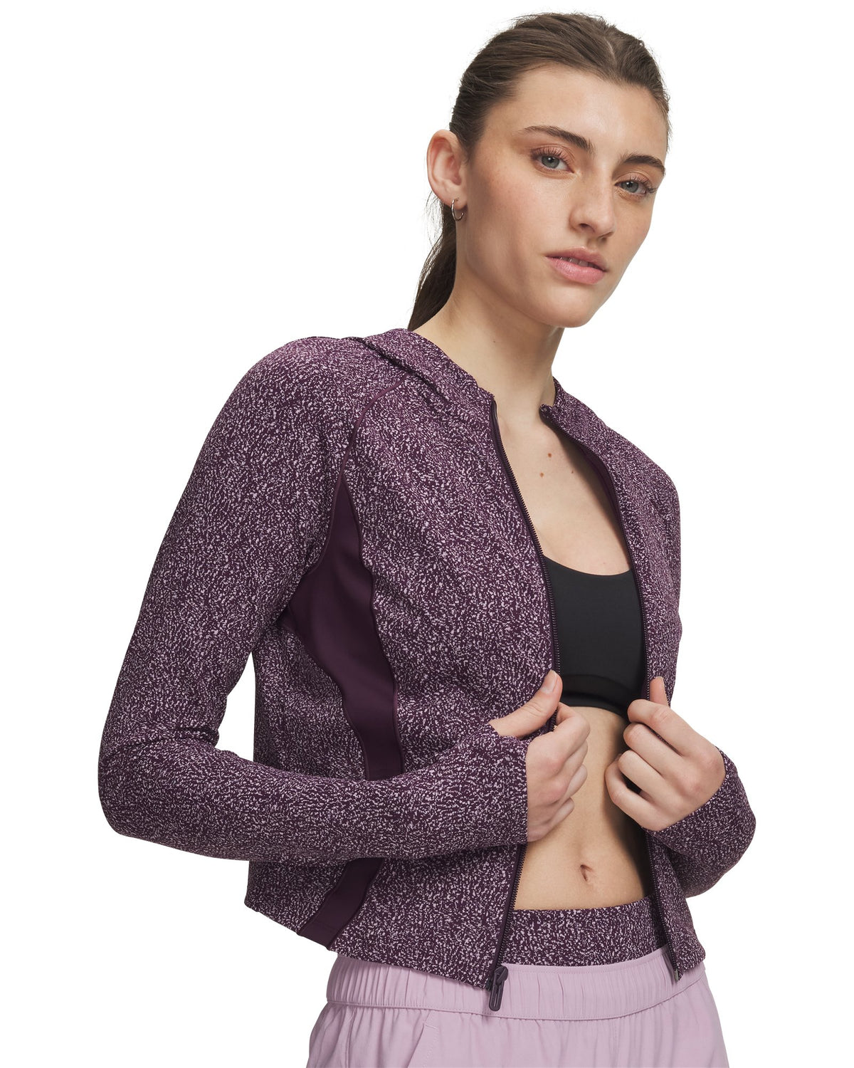 UA Vanish Elite Jacquard Women's Full Zip - Purple