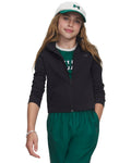 UA Motion Girls' Full Zip - Black