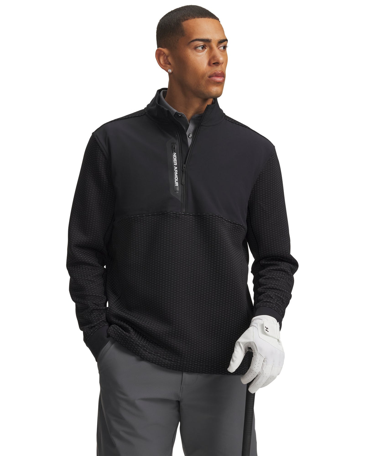 UA Drive Pro Hybrid Men's ½ Zip - Black