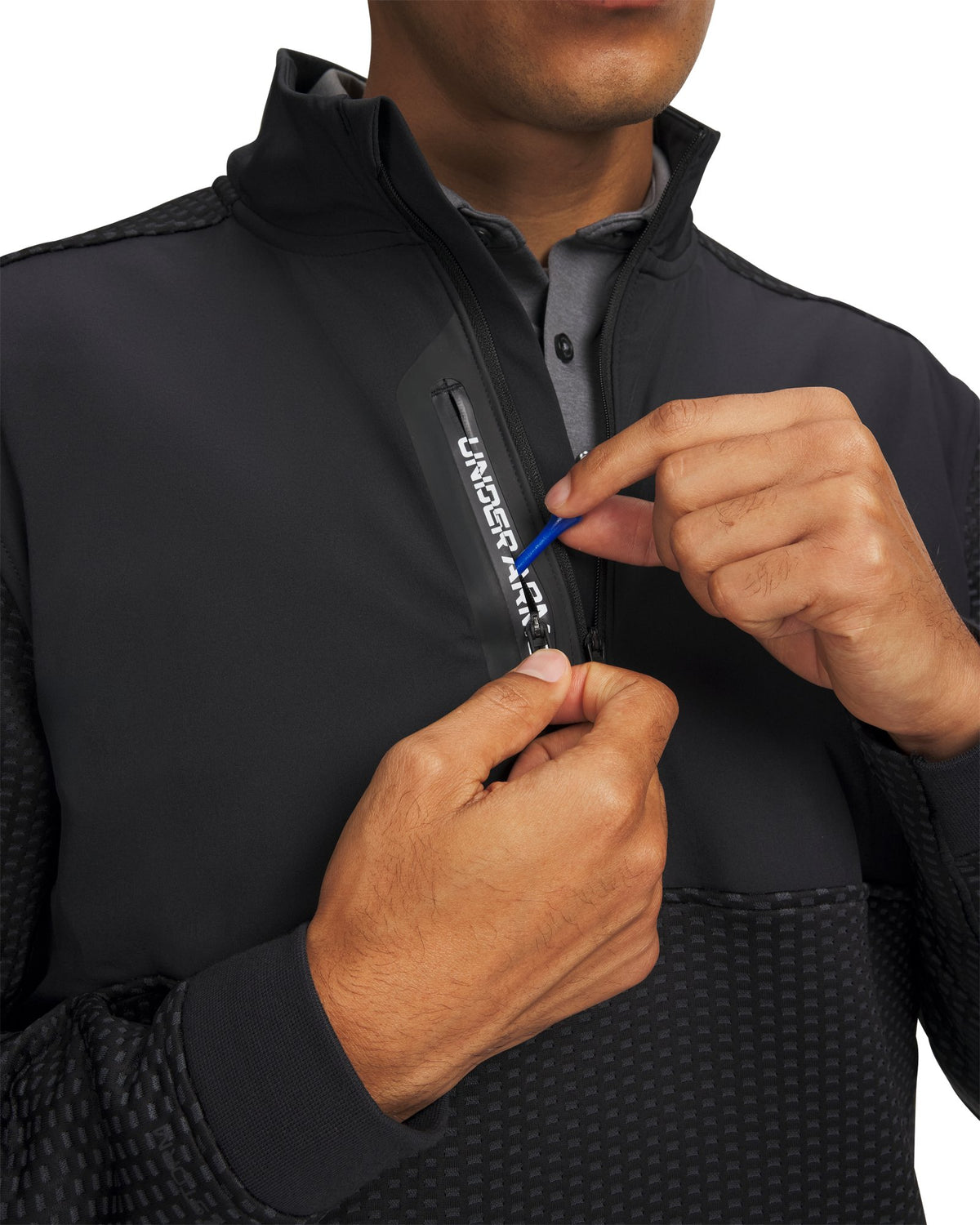UA Drive Pro Hybrid Men's ½ Zip - Black