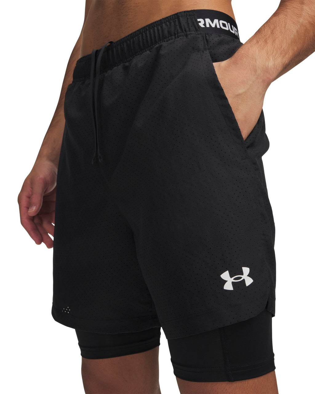 UA Vanish Woven 2.0 Men's 2-in-1 Shorts - Black