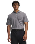 UA ArmourDry Rib Stripe Men's Polo - Green