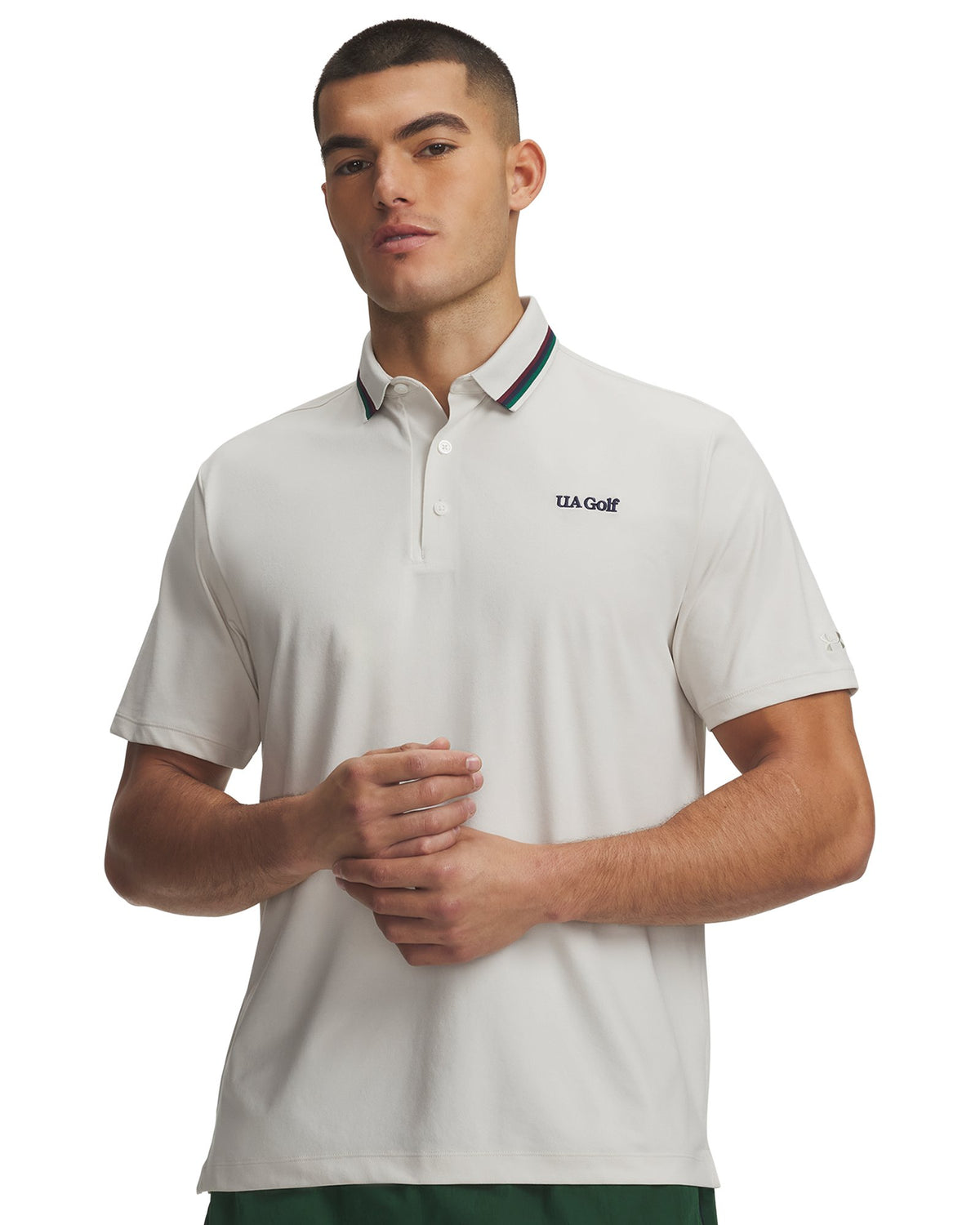 UA ArmourDry Amp Men's Polo - White