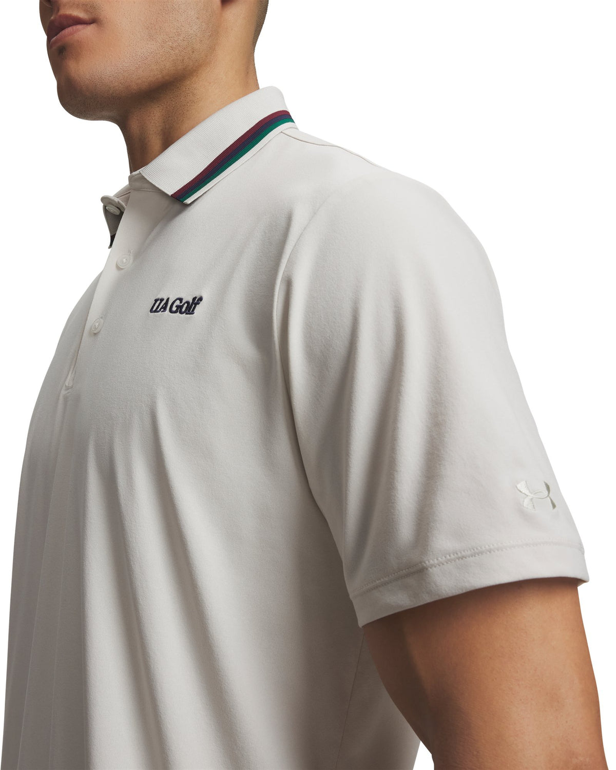 UA ArmourDry Amp Men's Polo - White