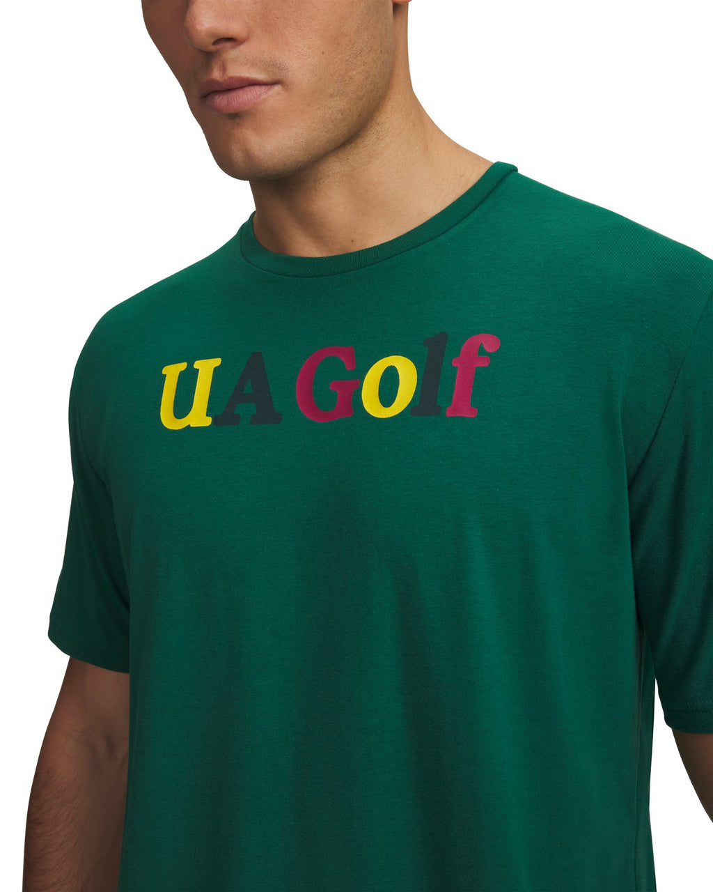 UA Golf Across The Pond Graphic Men's Short Sleeve - Green
