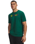 UA Golf Across The Pond Graphic Men's Short Sleeve - Green