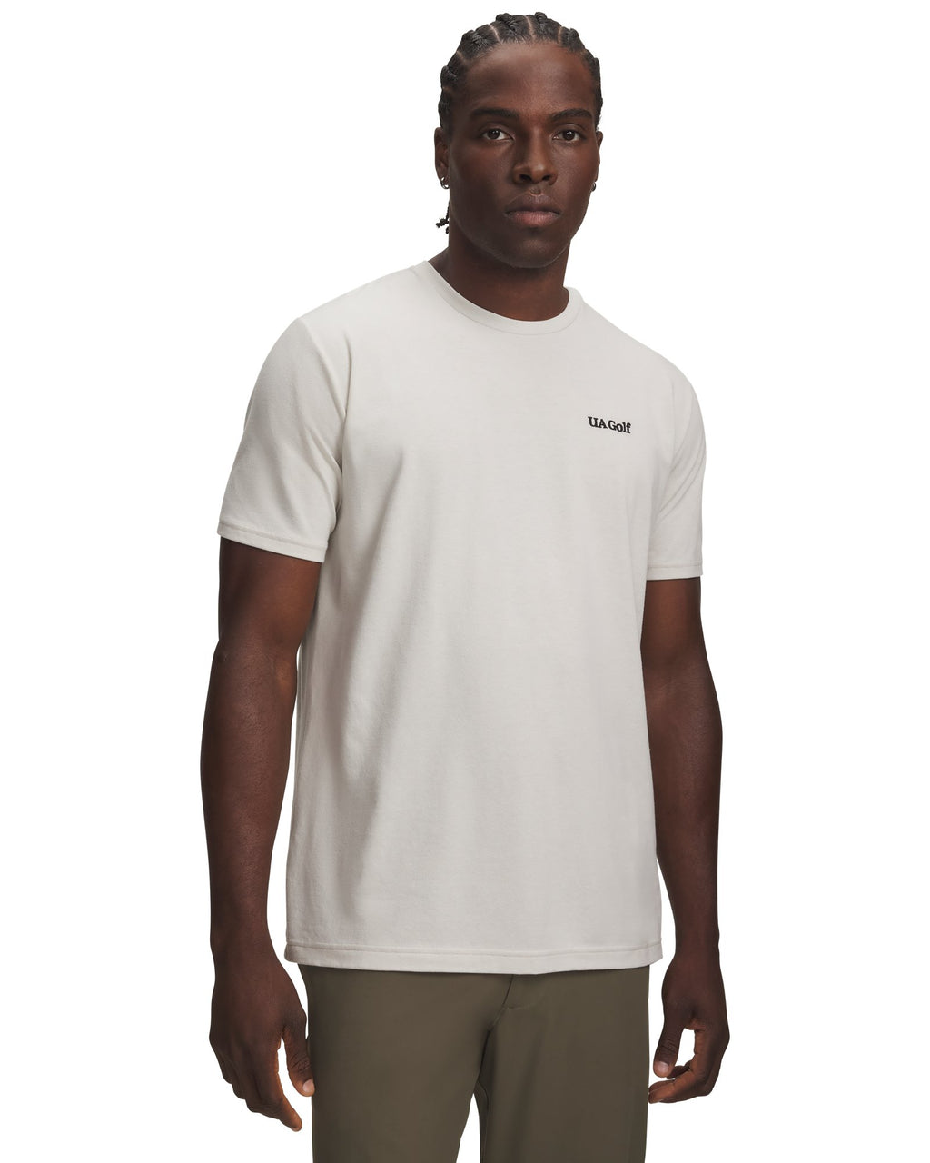 UA Golf Across The Pond Graphic Men's Short Sleeve - White