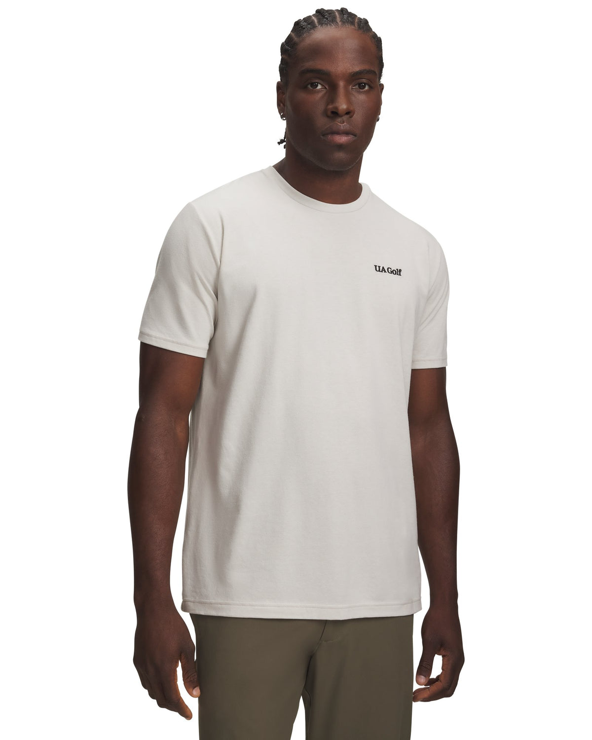 UA Golf Across The Pond Graphic Men's Short Sleeve - White
