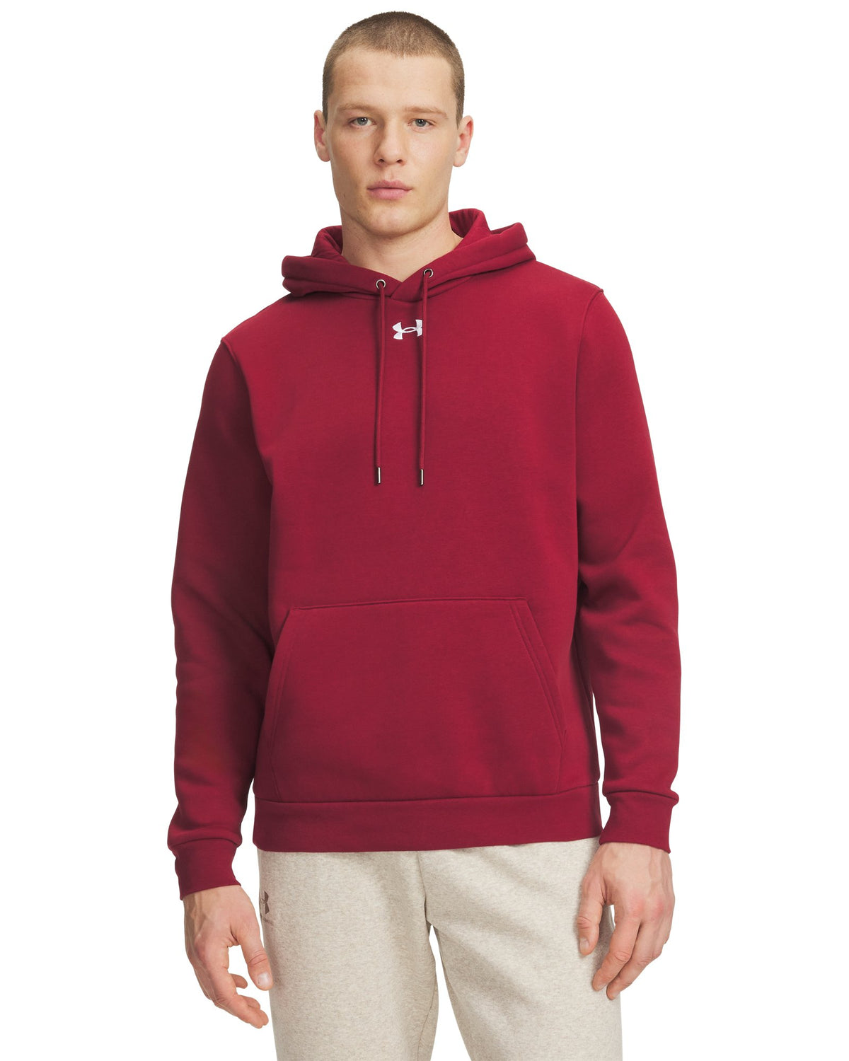 UA Icon Fleece Team Men's Hoodie - Red