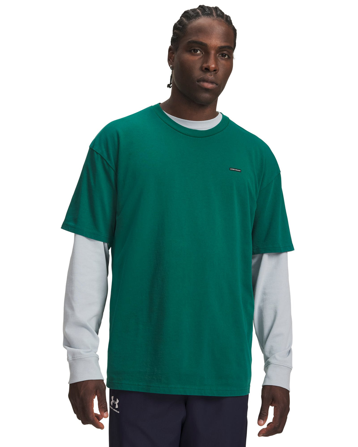 UA Heavyweight Wash Men's Oversized Short Sleeve - Green