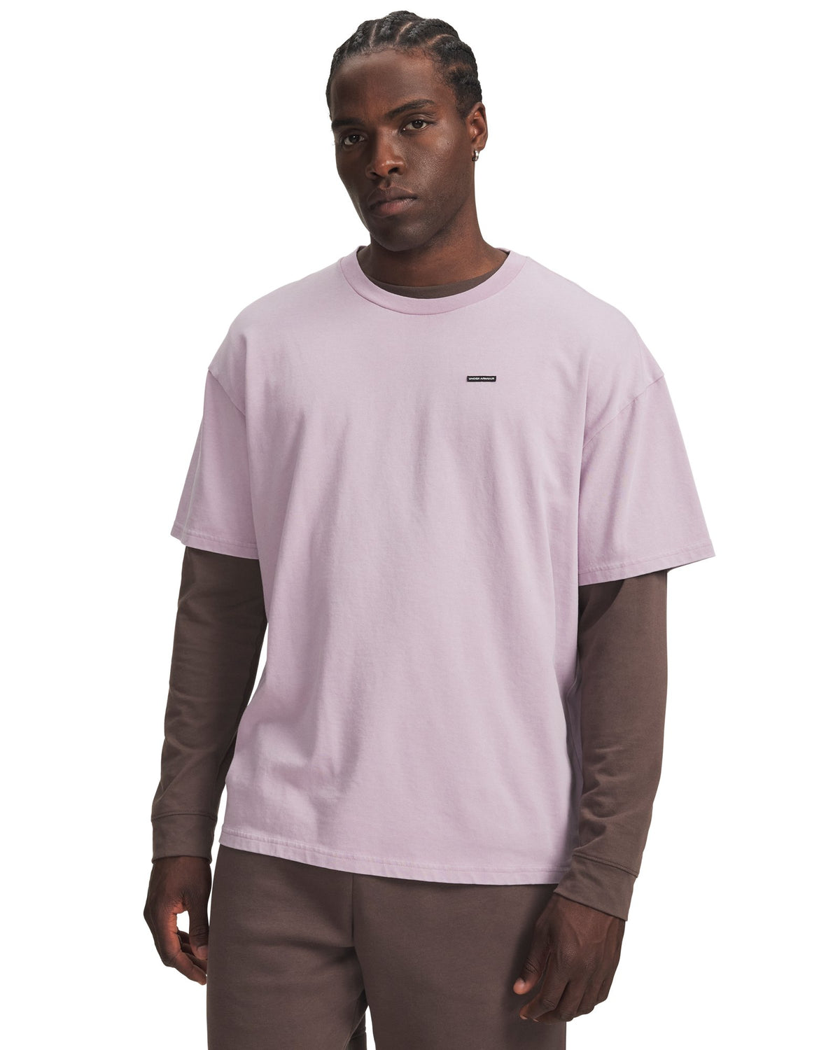 UA Heavyweight Wash Men's Oversized Short Sleeve - Pink