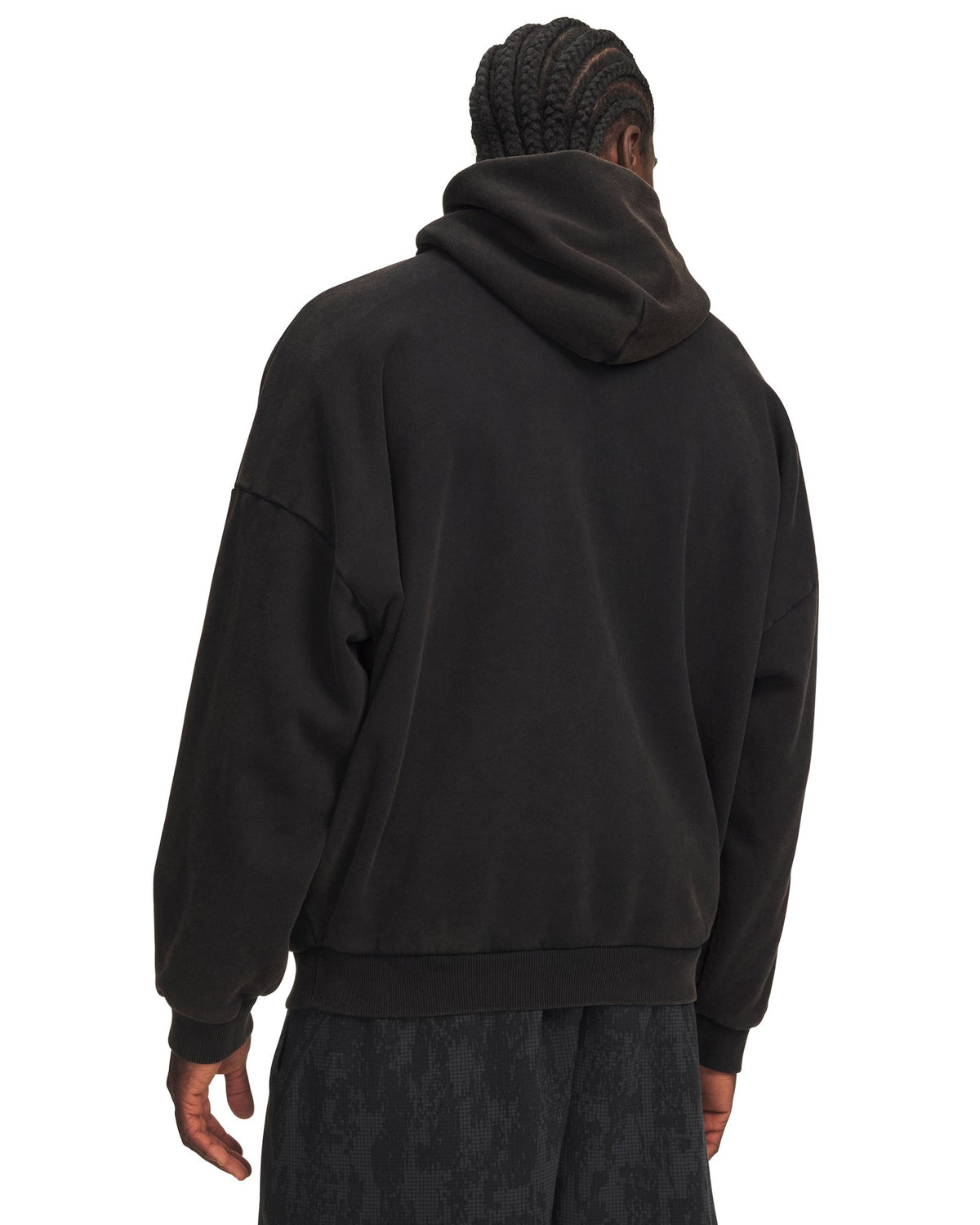 UA Icon Heavyweight Fleece Washed Men's Hoodie - Black