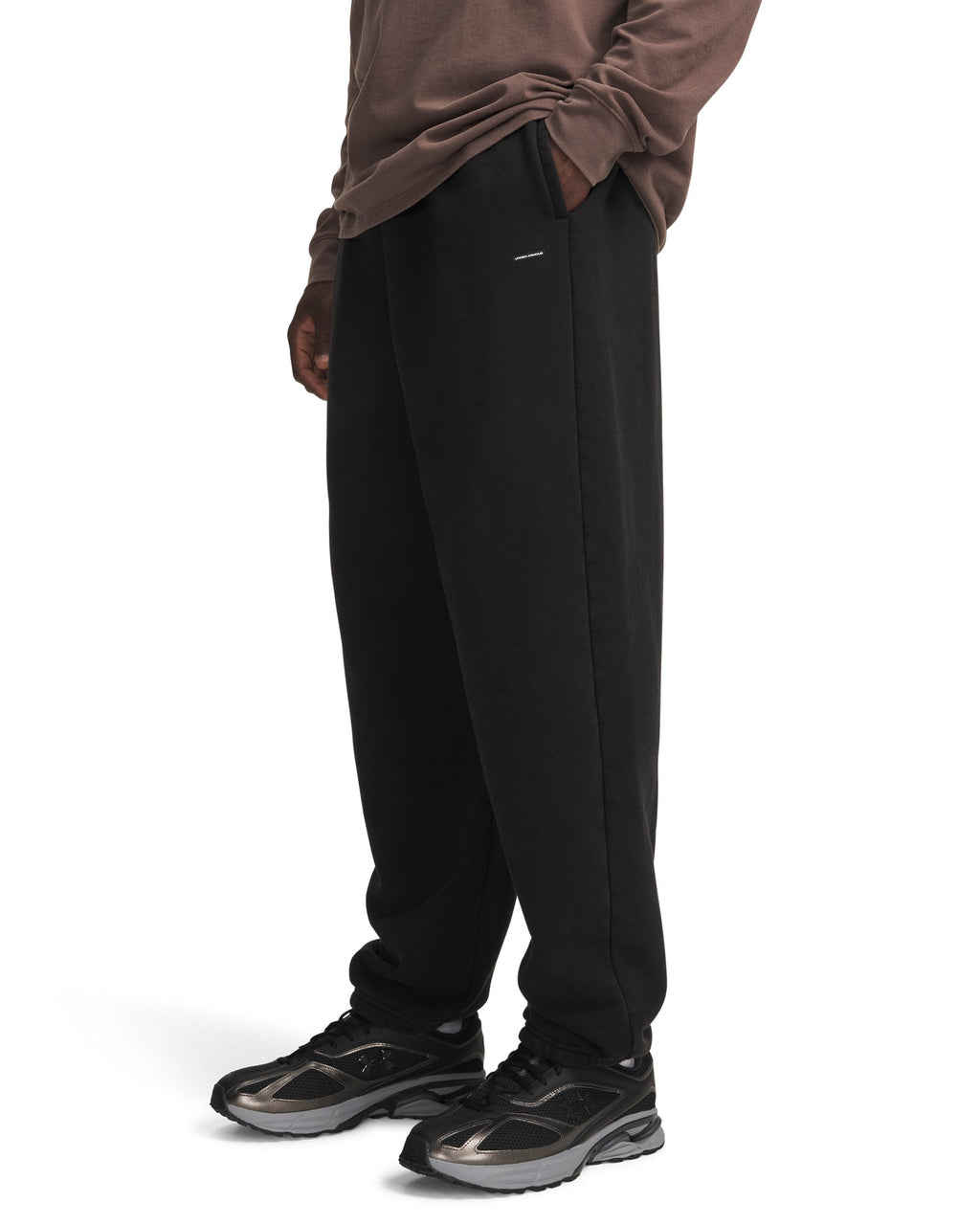 UA Icon Heavyweight Fleece Washed Men's Pants - Black