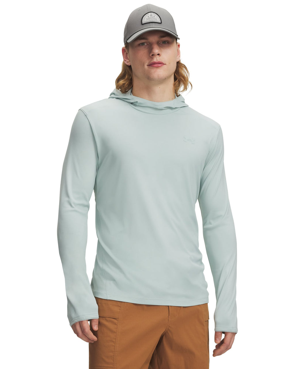 UA Explor Iso-Chill UPF Men's Hoodie - Blue