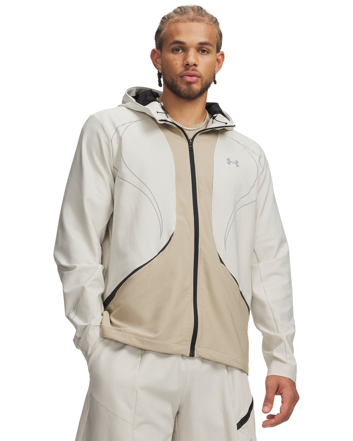 UA Unstoppable+ Woven Men's Jacket - White