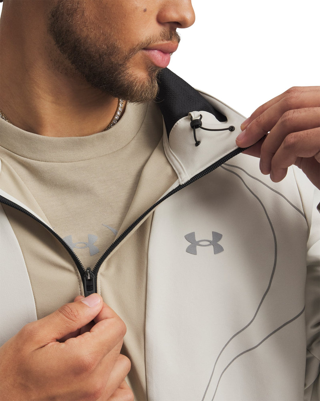 UA Unstoppable+ Woven Men's Jacket - White