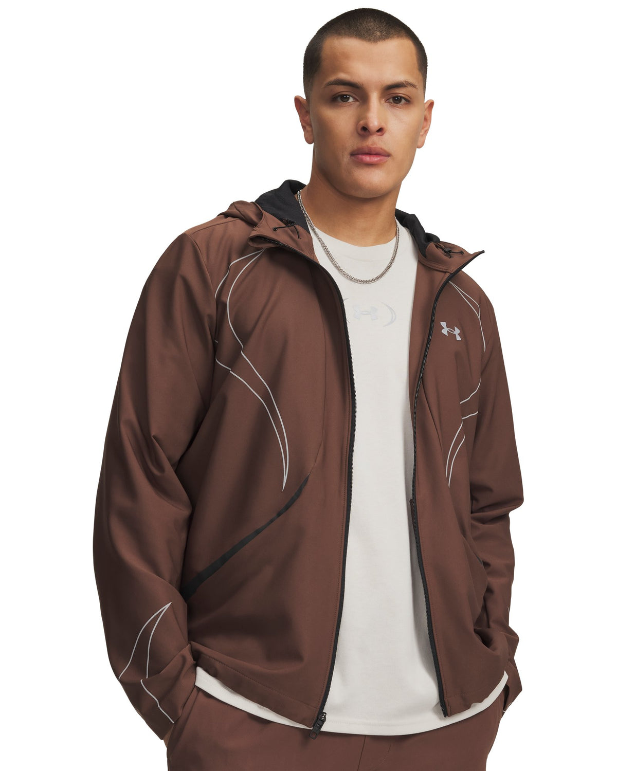 UA Unstoppable+ Woven Men's Jacket - Brown