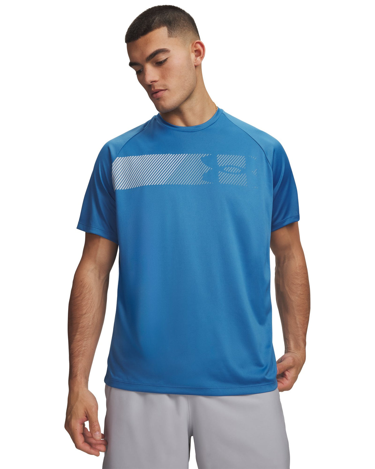 UA Tech™ Graphic Men's Short Sleeve - Blue