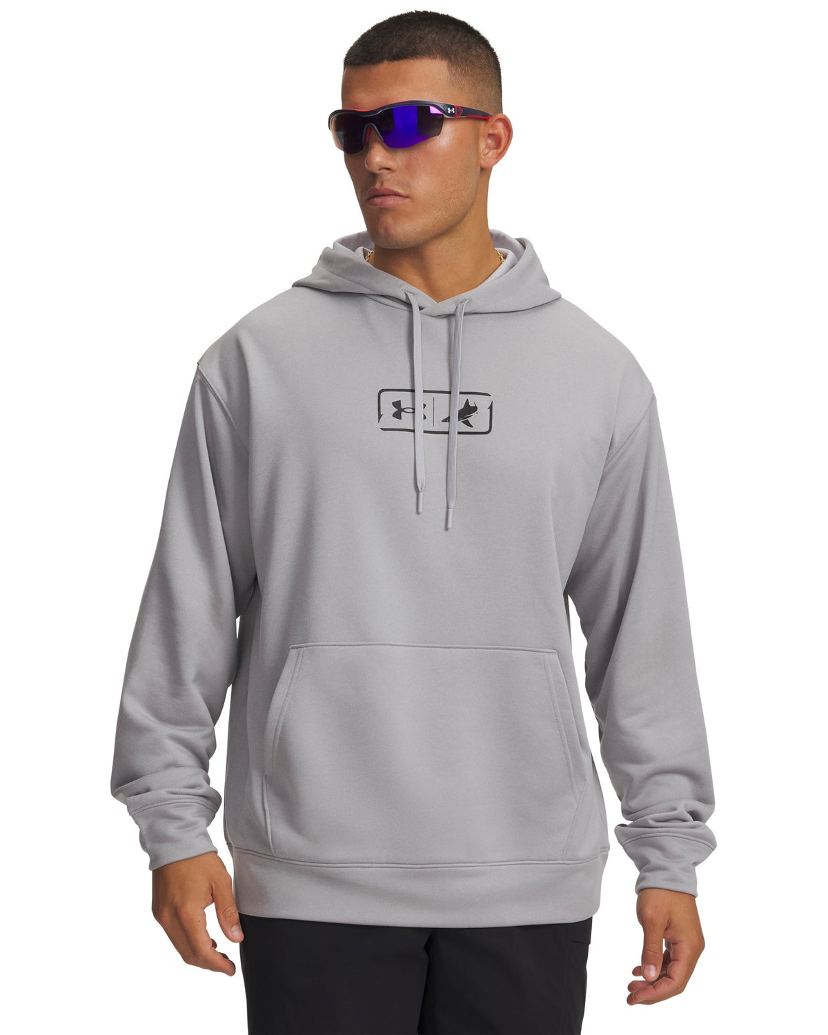 UA x BlacktipH Fish Pro Terry Graphic Men's Hoodie - Gray