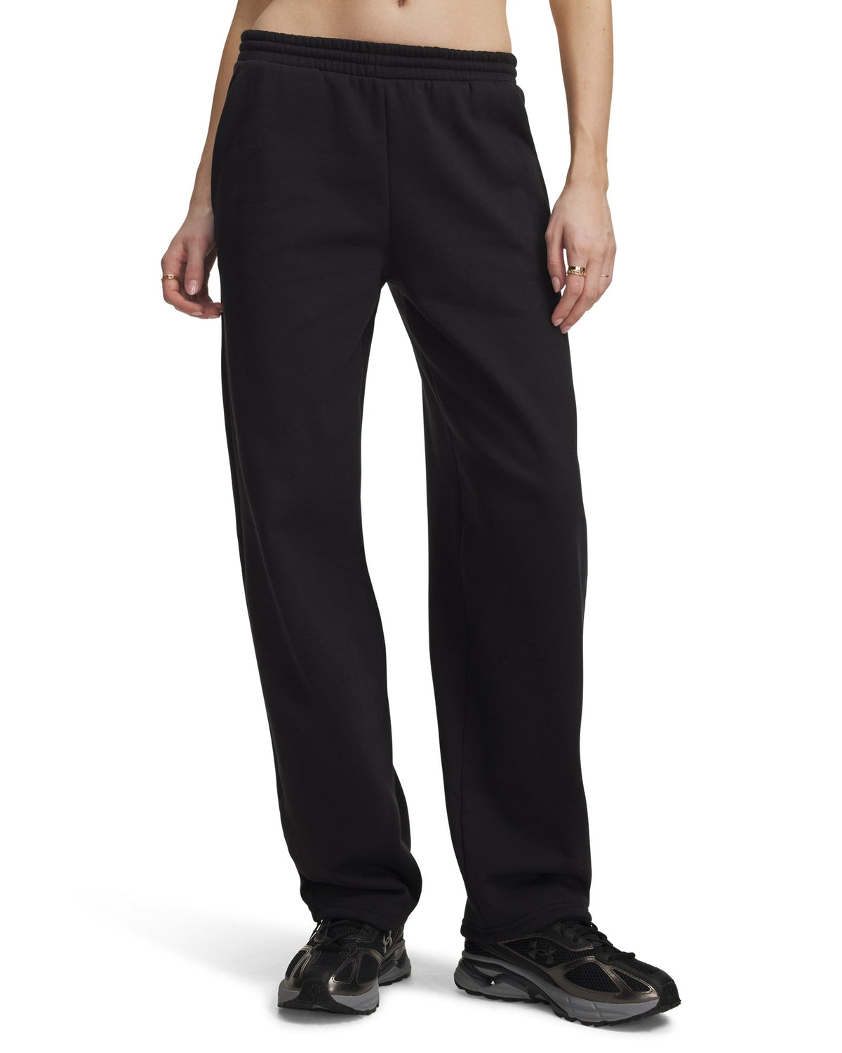 UA Icon Fleece Relaxed Women's Pants - Black
