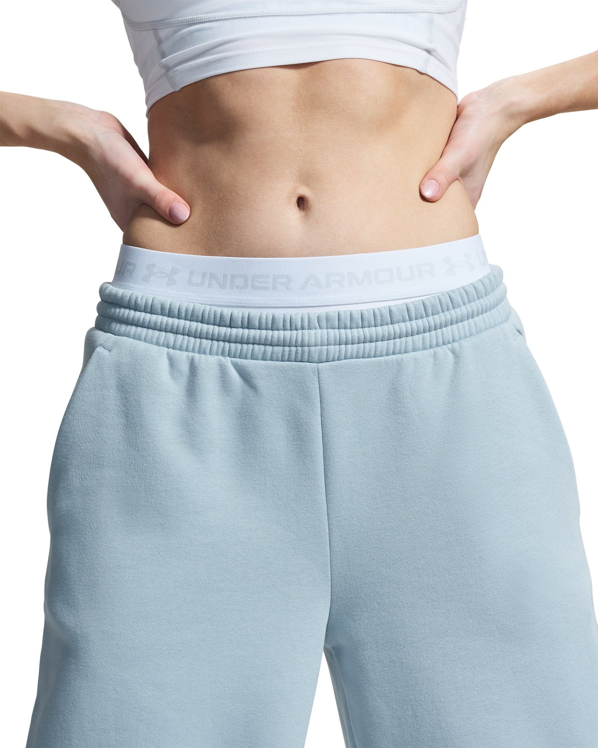 UA Icon Fleece Relaxed Women's Pants - Gray