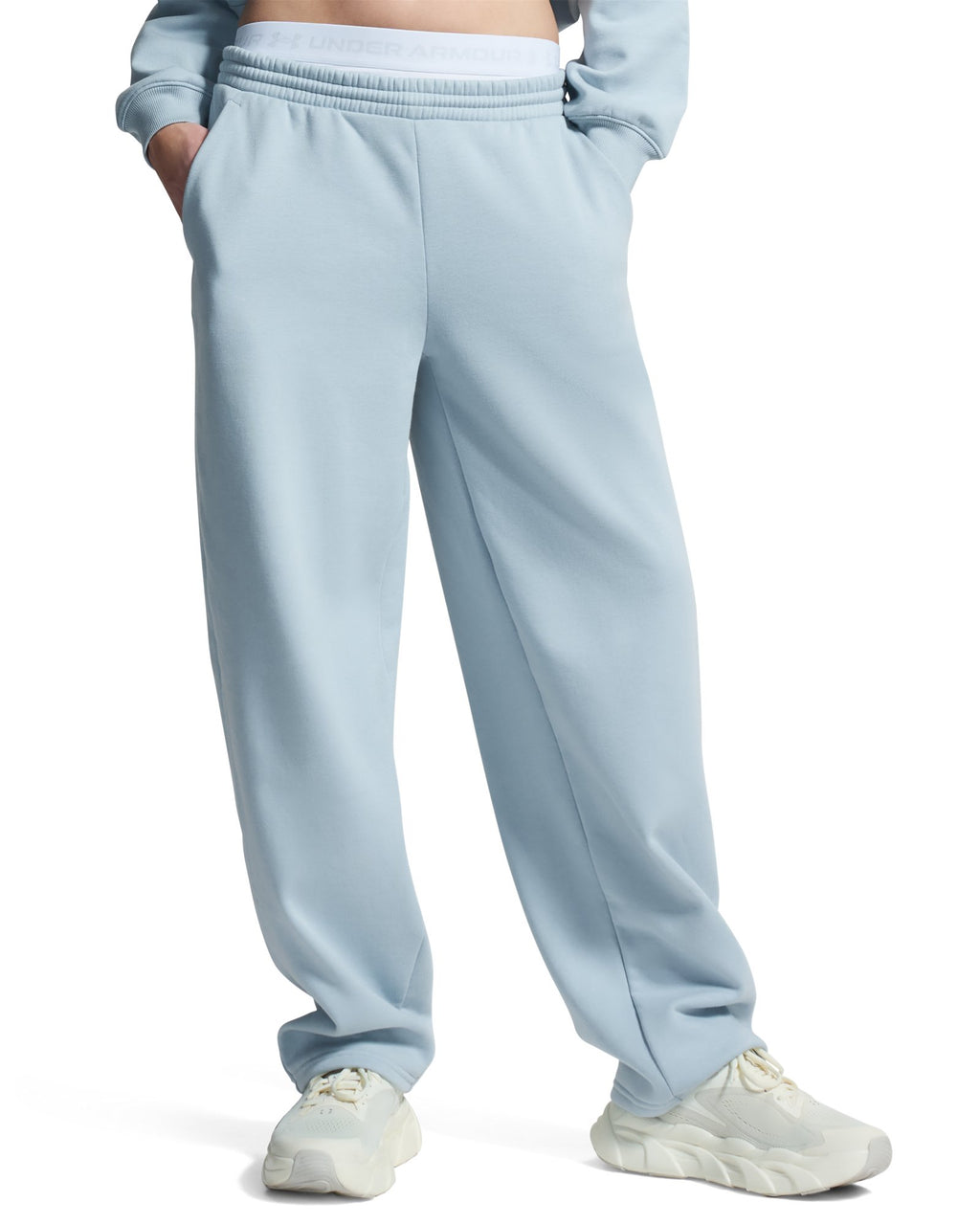 UA Icon Fleece Relaxed Women's Pants - Gray