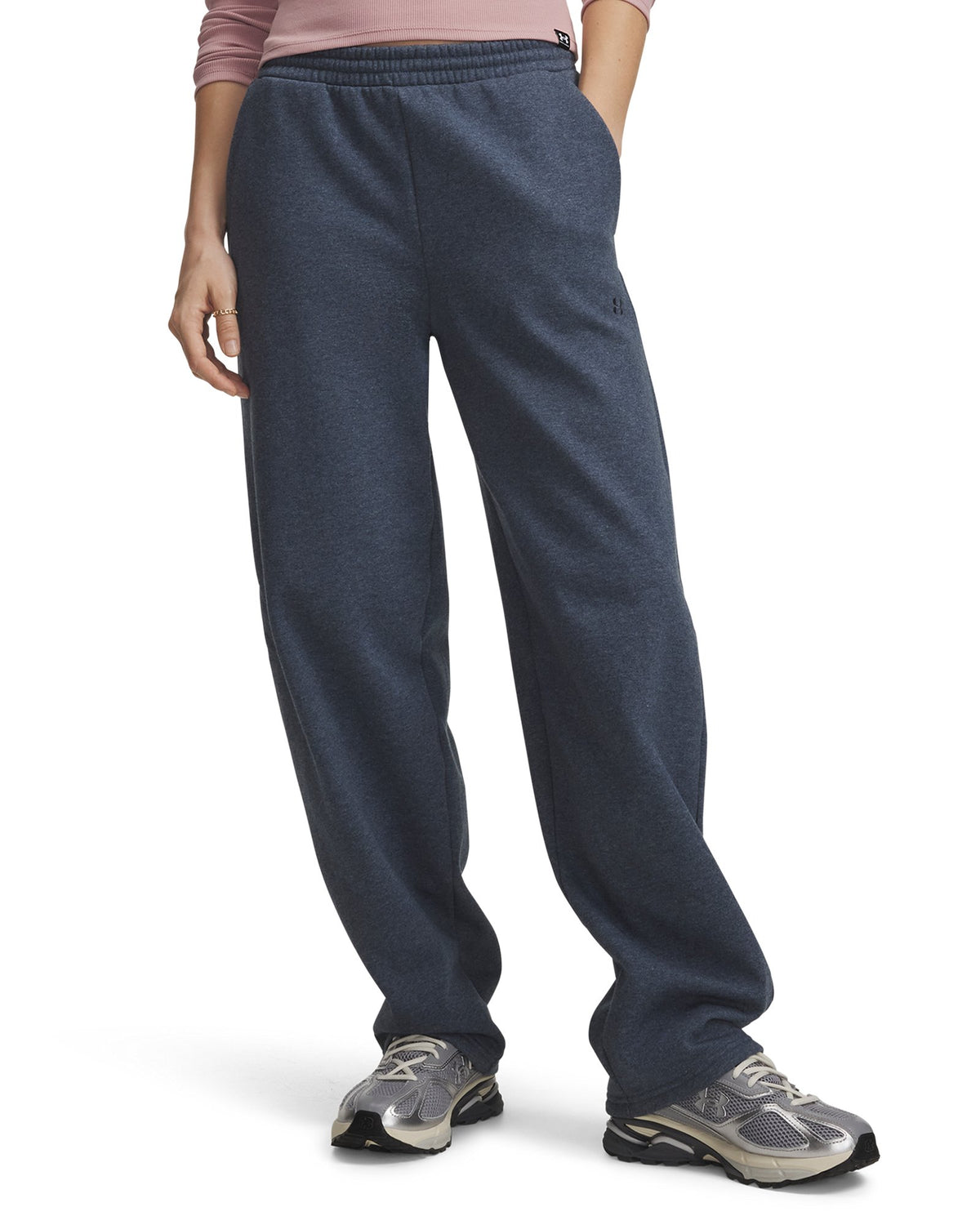 UA Icon Fleece Relaxed Women's Pants - Gray