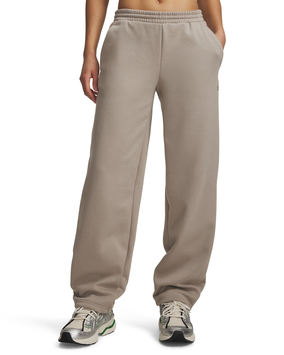 UA Icon Fleece Relaxed Women's Pants - Brown
