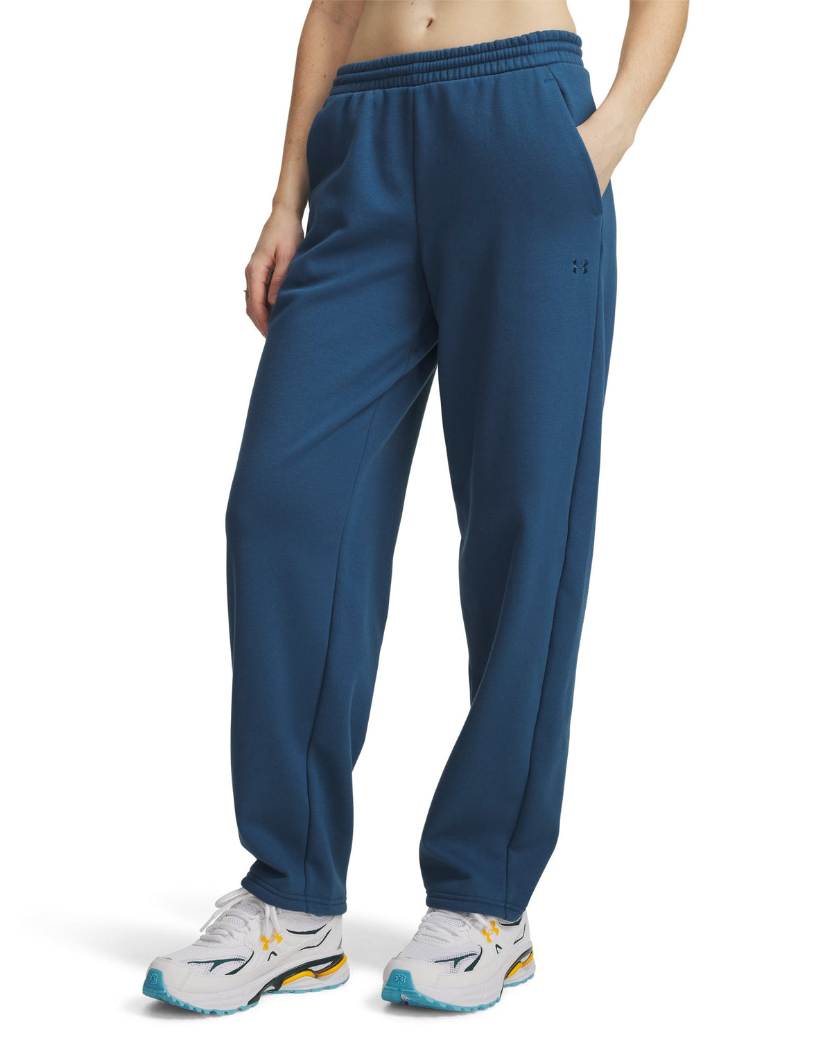UA Icon Fleece Relaxed Women's Pants - Blue