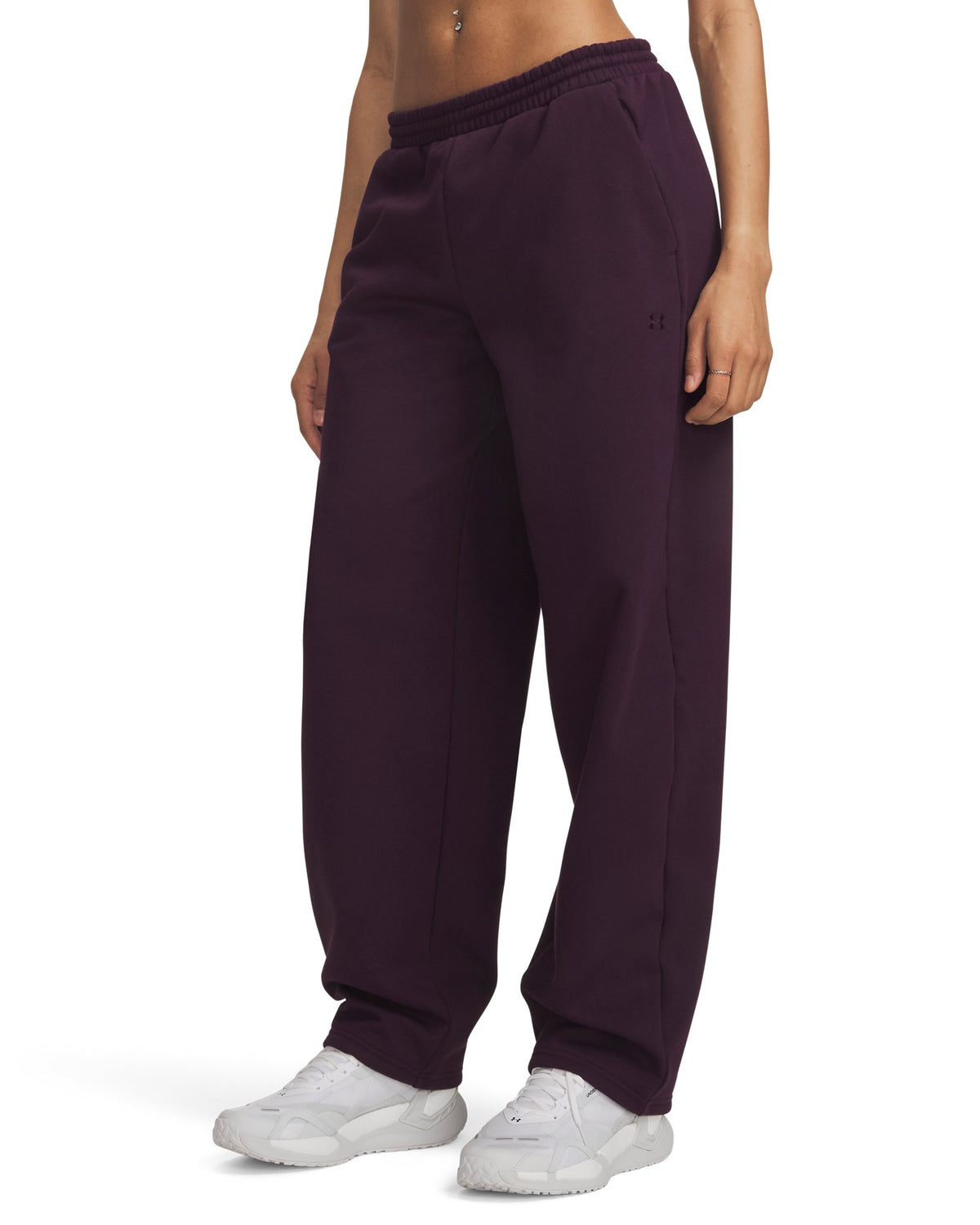 UA Icon Fleece Relaxed Women's Pants - Purple