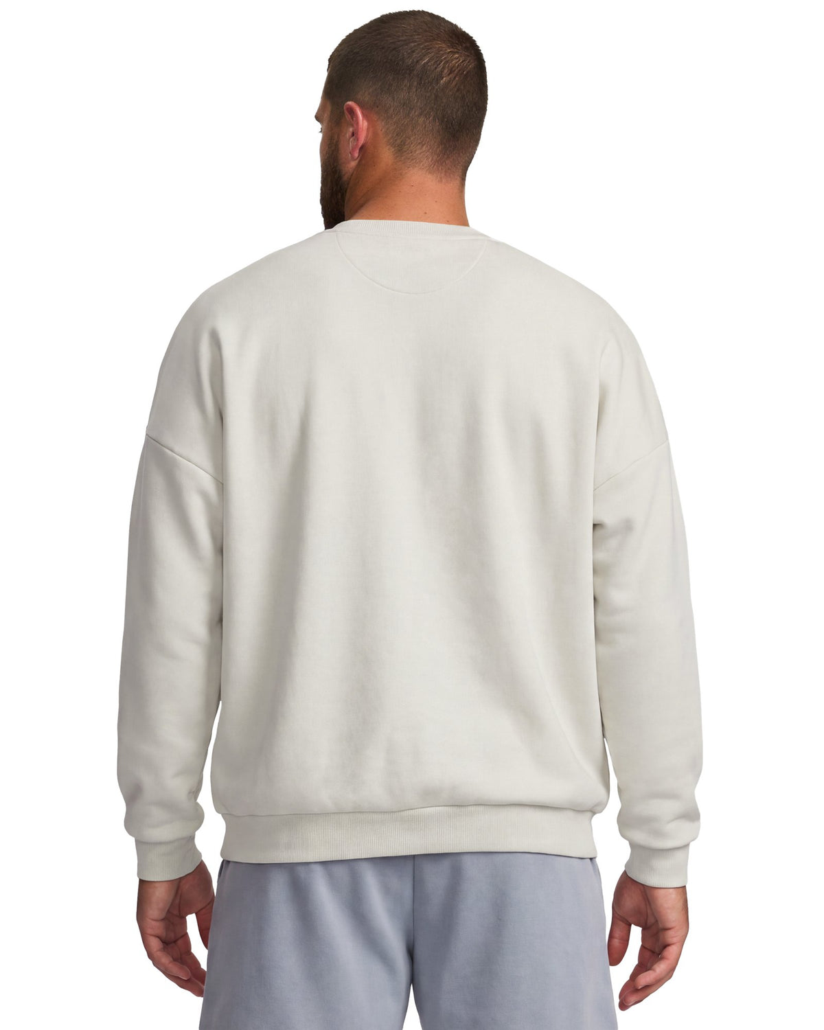 UA Icon Heavyweight Terry Graphic Men's Crew - White