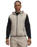 UA Unstoppable Fleece Men's Hooded Vest - White