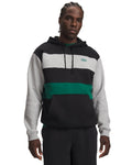 UA Rival Fleece Striped Men's Hoodie - Black