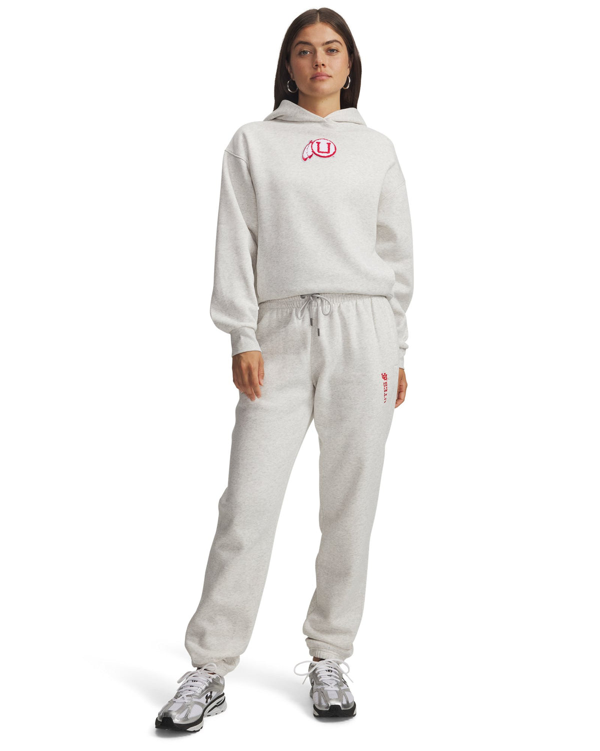 UA Icon Fleece Collegiate Women's Puddle Pants - Gray