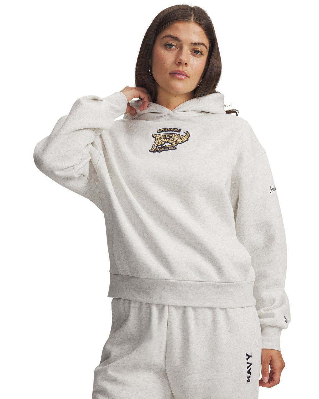 UA Icon Fleece Collegiate Women's Hoodie - Gray